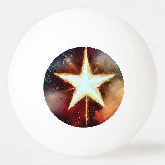 Kerstster (1) pingpongbal (Voorkant)