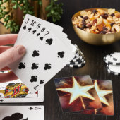 Kerstster (1) pokerkaarten (Insitu)