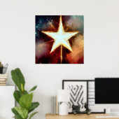 Kerstster 1 poster (Thuiskantoor)