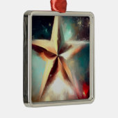Kerstster 2 metalen ornament (Rechts)