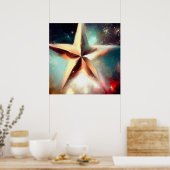 Kerstster 2 poster (Keuken)