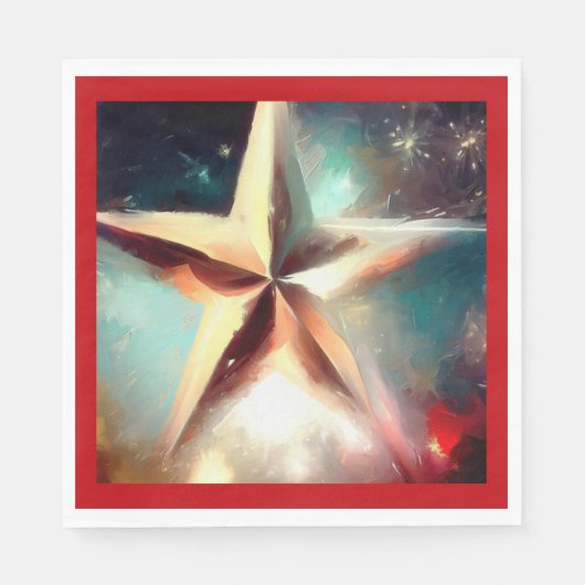 Kerstster 2 servet (Voorkant)