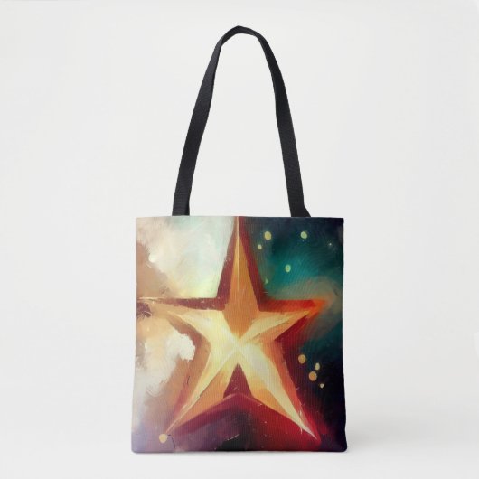 Kerstster 3 tote bag (Voorkant)