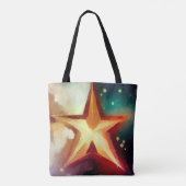 Kerstster 3 tote bag (Achterkant)