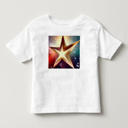 Kerstster 4 kinder shirts (Voorkant)