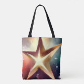 Kerstster 4 tote bag (Achterkant)