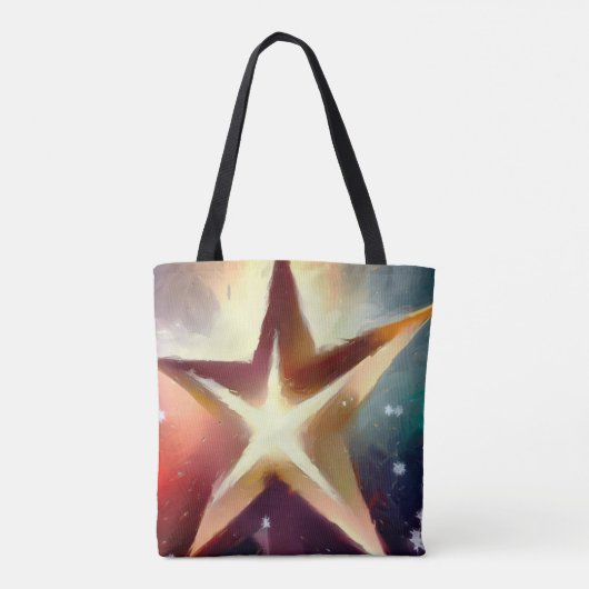 Kerstster 4 tote bag (Achterkant)