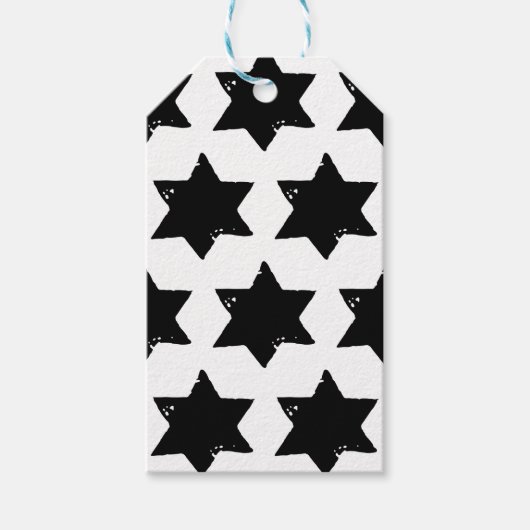 Kerstster Aardappel Print Cadeaulabel (Voorkant)