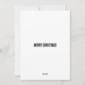 Kerstster Aardappel Print Feestdagenkaart (Achterkant)