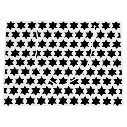 Kerstster Aardappel Print Groot Cadeauzakje (Voorkant)