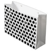 Kerstster Aardappel Print Groot Cadeauzakje (Voorkant Gekanteld)