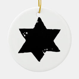 Kerstster Aardappel Print Keramisch Ornament
