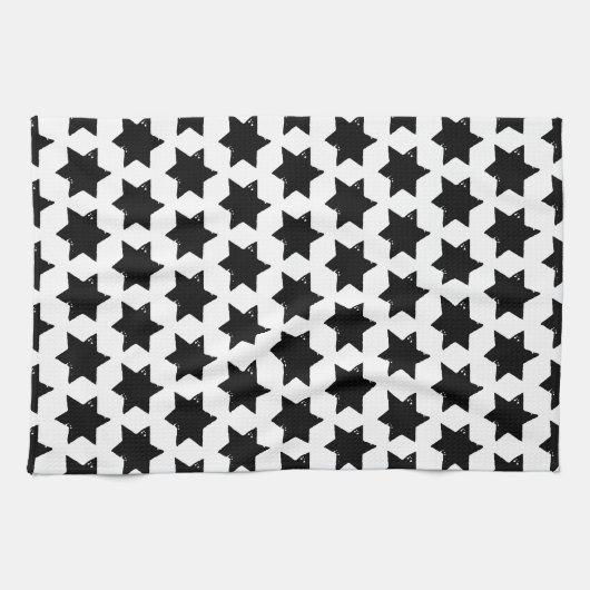 Kerstster Aardappel Print Theedoek (Horizontaal)