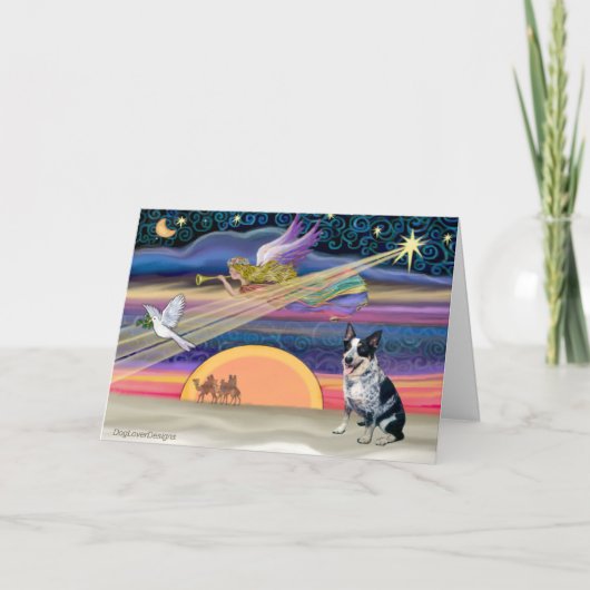 Kerstster - Australian Cattle Dog Feestdagen Kaart (Voorkant)