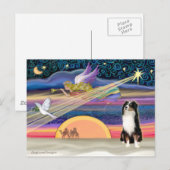Kerstster - Australian Shepherd (Tri) Feestdagenkaart (Voorkant / Achterkant)