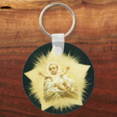 *Kerstster * Baby Jezus Design Sleutelhanger (Voorkant)