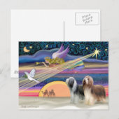 Kerstster - Bearded Collies (twee) Feestdagenkaart (Voorkant / Achterkant)