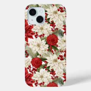 Kerstster – Bloemschikken voor de feestdagen iPhone 15 Case