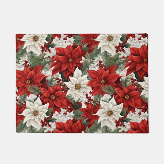 Kerstster – Bloemschikken voor de feestdagen Deurmat (Voorkant)