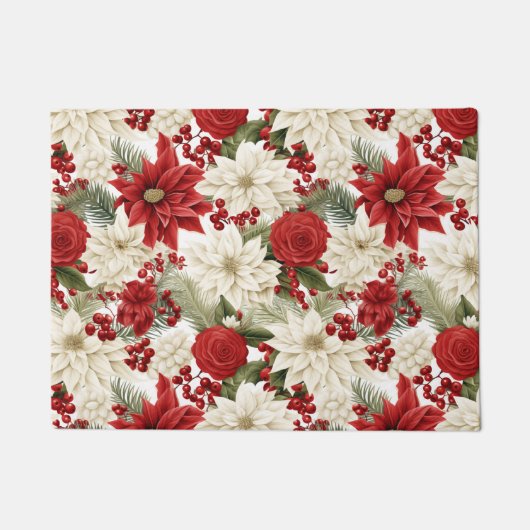 Kerstster – Bloemschikken voor de feestdagen Deurmat (Voorkant)