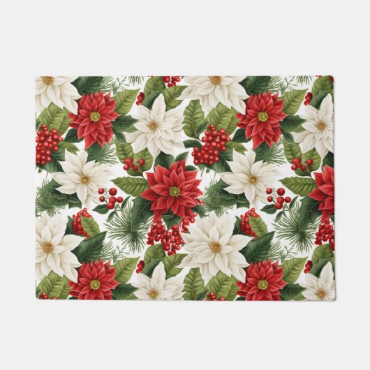 Kerstster – Bloemschikken voor de feestdagen Deurmat (Voorkant)