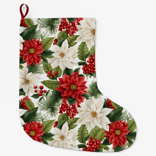 Kerstster – Bloemschikken voor de feestdagen Grote Kerstsok (Voorkant)