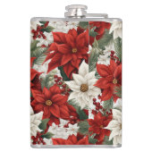 Kerstster – Bloemschikken voor de feestdagen Heupfles (Achterkant)