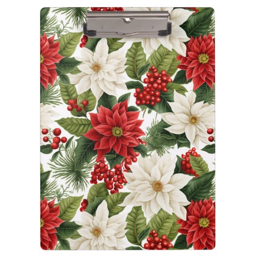 Kerstster – Bloemschikken voor de feestdagen Klembord (Voorkant)