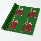 Kerstster Boom Inpakpapier (Uitgerold)