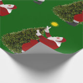 Kerstster Boom Inpakpapier (Hoek)