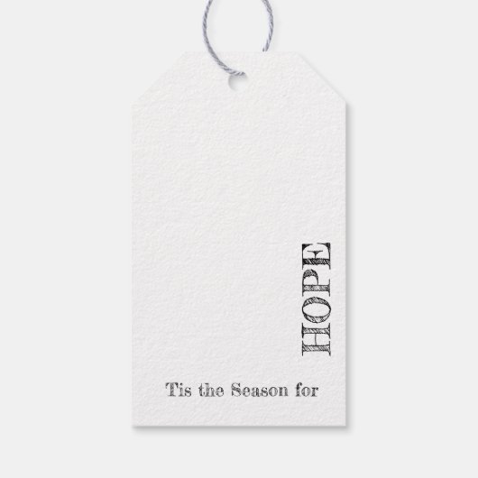 Kerstster boven de kribbe cadeaulabel (Achterkant)