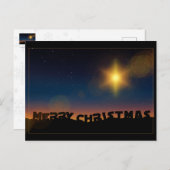 kerstster briefkaart (Voorkant / Achterkant)