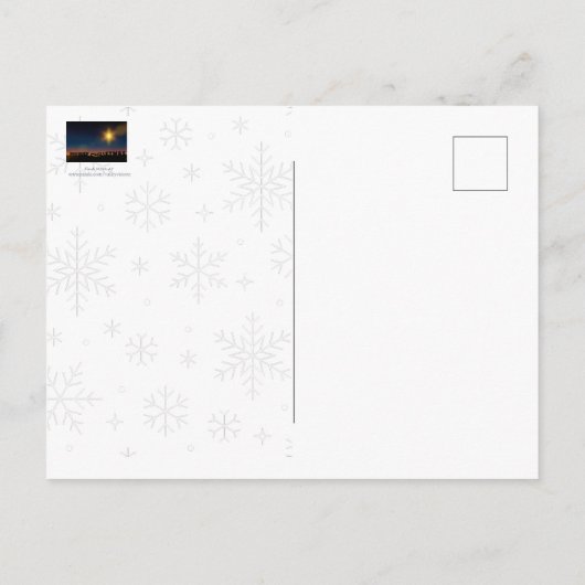 kerstster briefkaart (Achterkant)