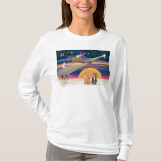 Kerstster - Bruine en oranje tabbykatten (twee) T-shirt