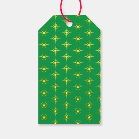 kerstster cadeaulabel (Achterkant)