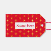 kerstster cadeaulabel (Voorkant (Horizontaal))