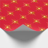 kerstster cadeaupapier (Hoek)