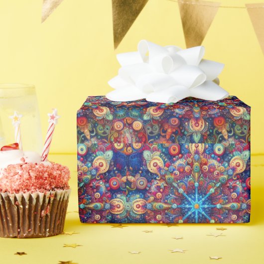 KERSTSTER CADEAUPAPIER (Verjaardagsfeest)