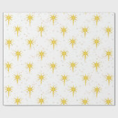 kerstster cadeaupapier (Vlak)