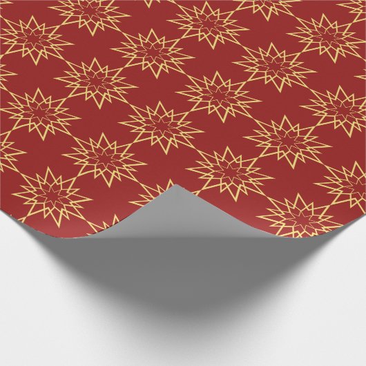 kerstster cadeaupapier (Hoek)