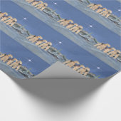 kerstster cadeaupapier (Hoek)