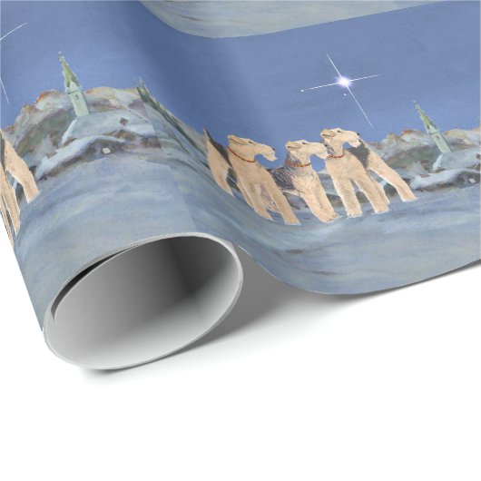 kerstster cadeaupapier (Rol Hoek)