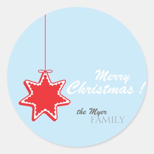 kerstster - cadeautjes voor kerstcadeautjes labels (Voorkant)