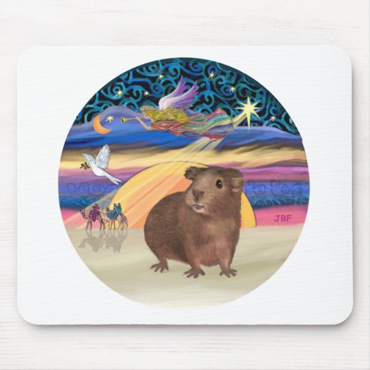 Kerstster - Cavia 3 Muismat (Voorkant)