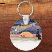 Kerstster - Doberman 1 - Sleutelhanger (Voorkant)