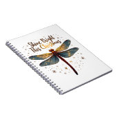 Kerstster Dragonfly Notitieboek (Rechterzijde)