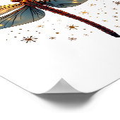 Kerstster Dragonfly Poster (Hoek)