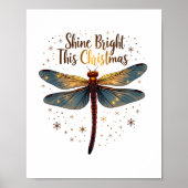 Kerstster Dragonfly Poster (Voorkant)