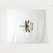 Kerstster Dragonfly Wandkleed (Voorkant (horizontaal))