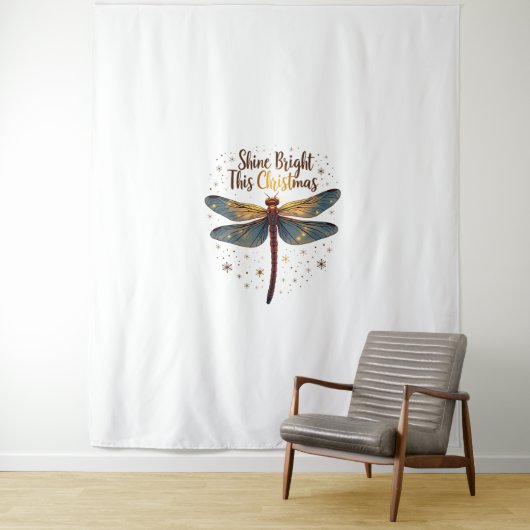 Kerstster Dragonfly Wandkleed (In situ)